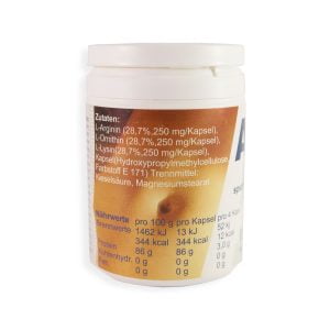 Aminos Kapseln Etikett Inhaltsstoffe