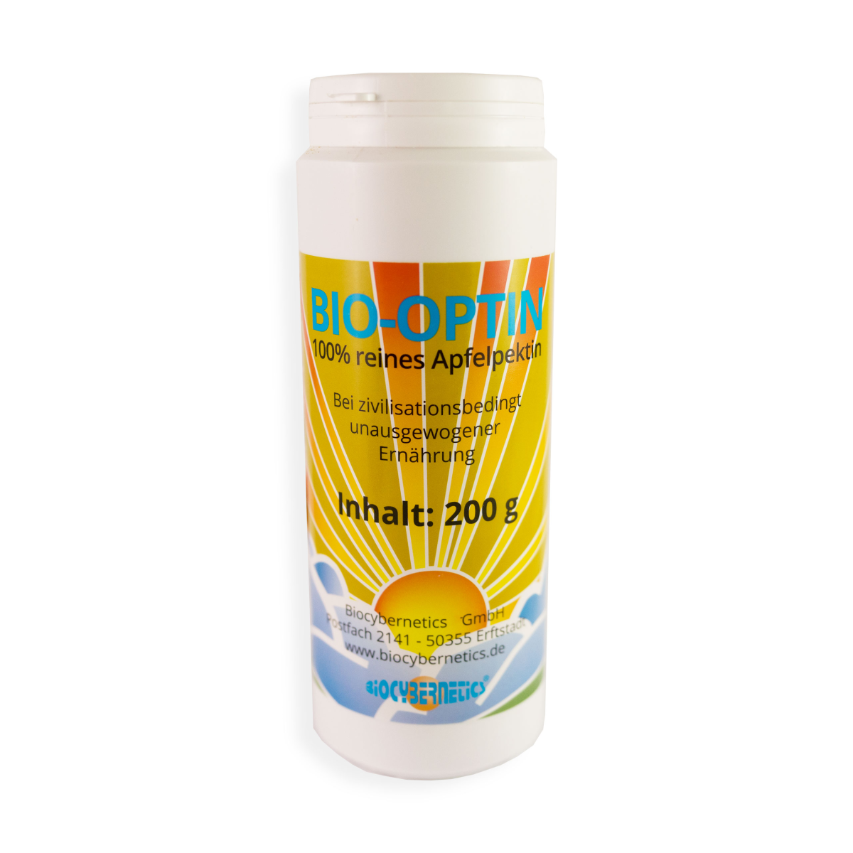 Bio Apfelpektin Optin Vegan rein premium nahrungsergänzung gerliermittel apfel biocybernetics